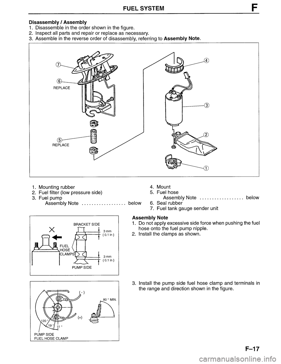 MAZDA MPV 1996  Workshop Manual 