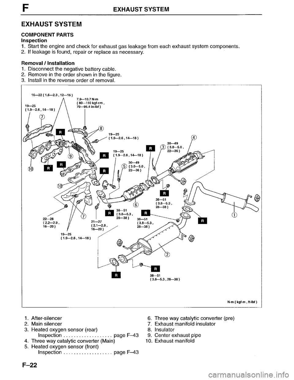 MAZDA MPV 1996  Workshop Manual 