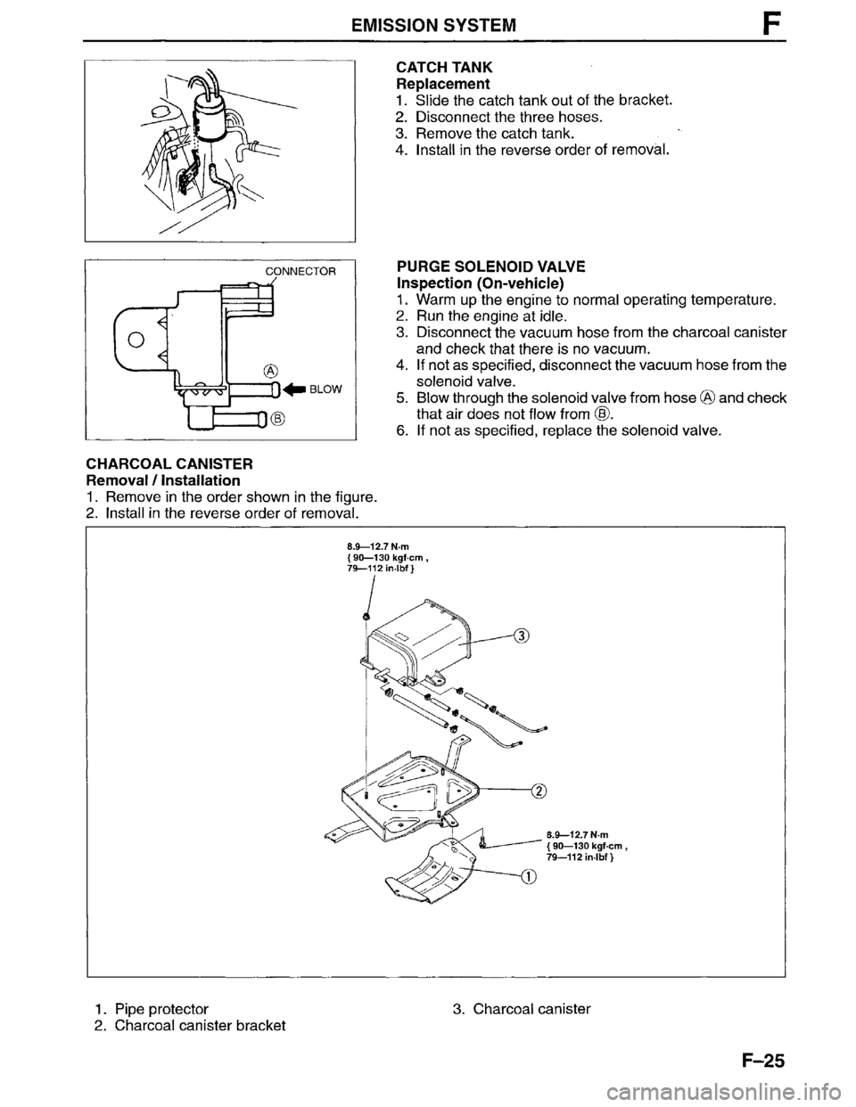 MAZDA MPV 1996  Workshop Manual 