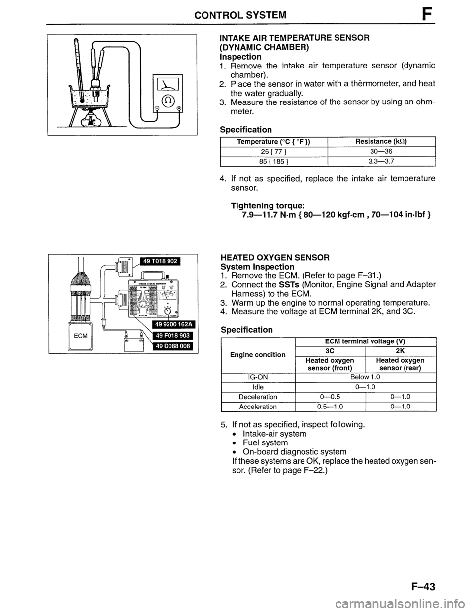 MAZDA MPV 1996  Workshop Manual 