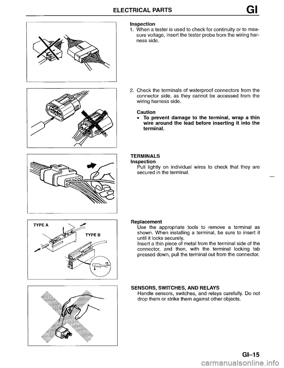 MAZDA MPV 1996  Workshop Manual 