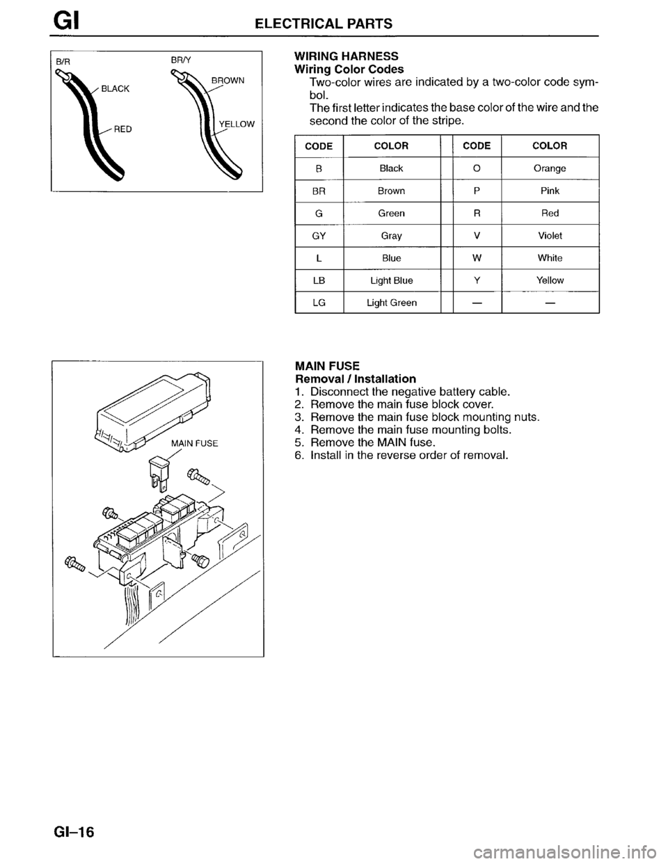 MAZDA MPV 1996  Workshop Manual 