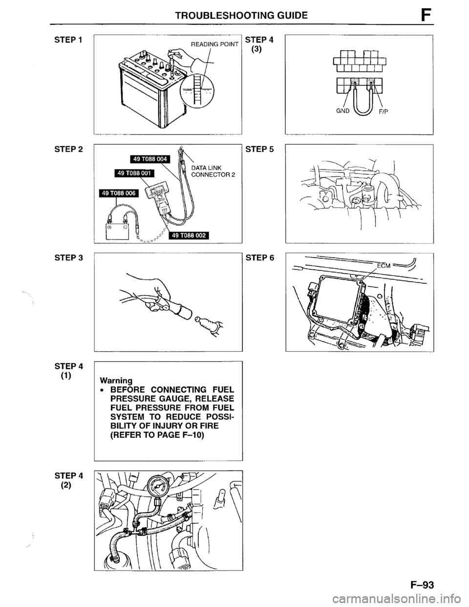 MAZDA MPV 1996  Workshop Manual 
