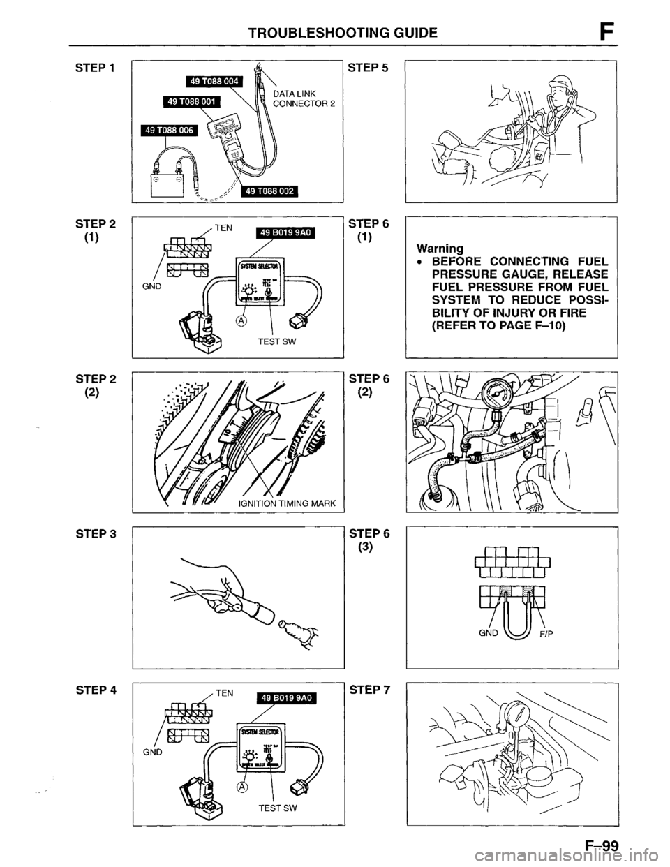 MAZDA MPV 1996  Workshop Manual 