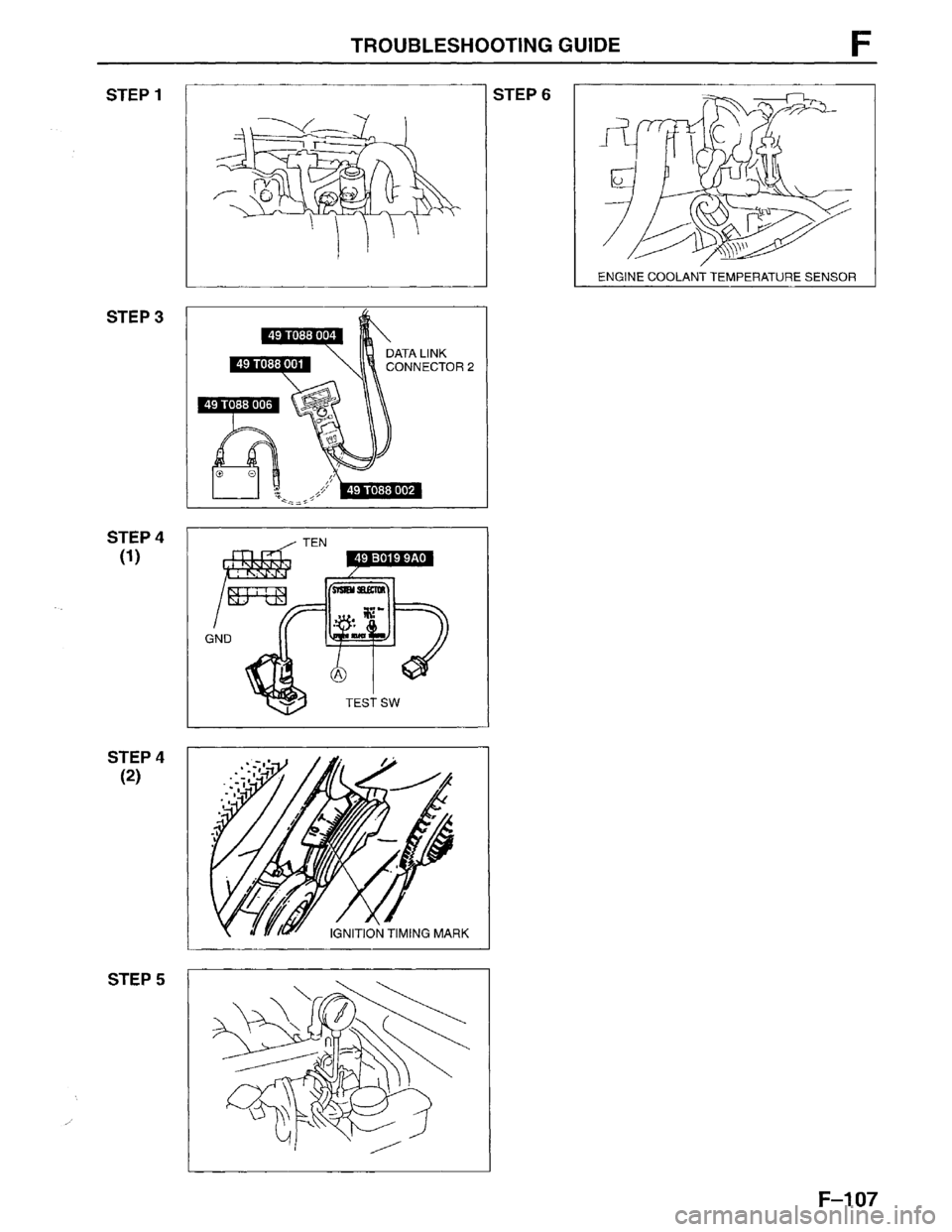 MAZDA MPV 1996  Workshop Manual 