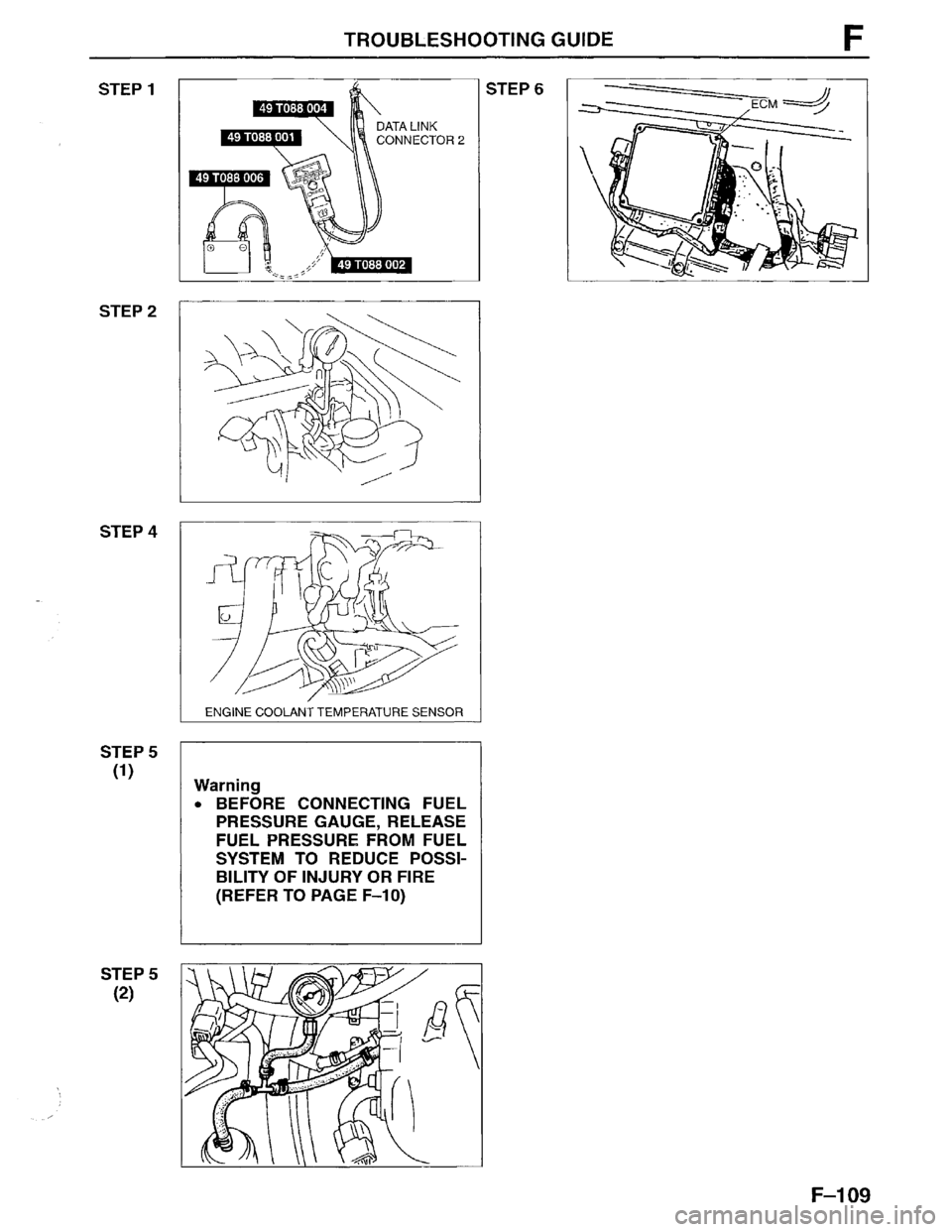 MAZDA MPV 1996  Workshop Manual 