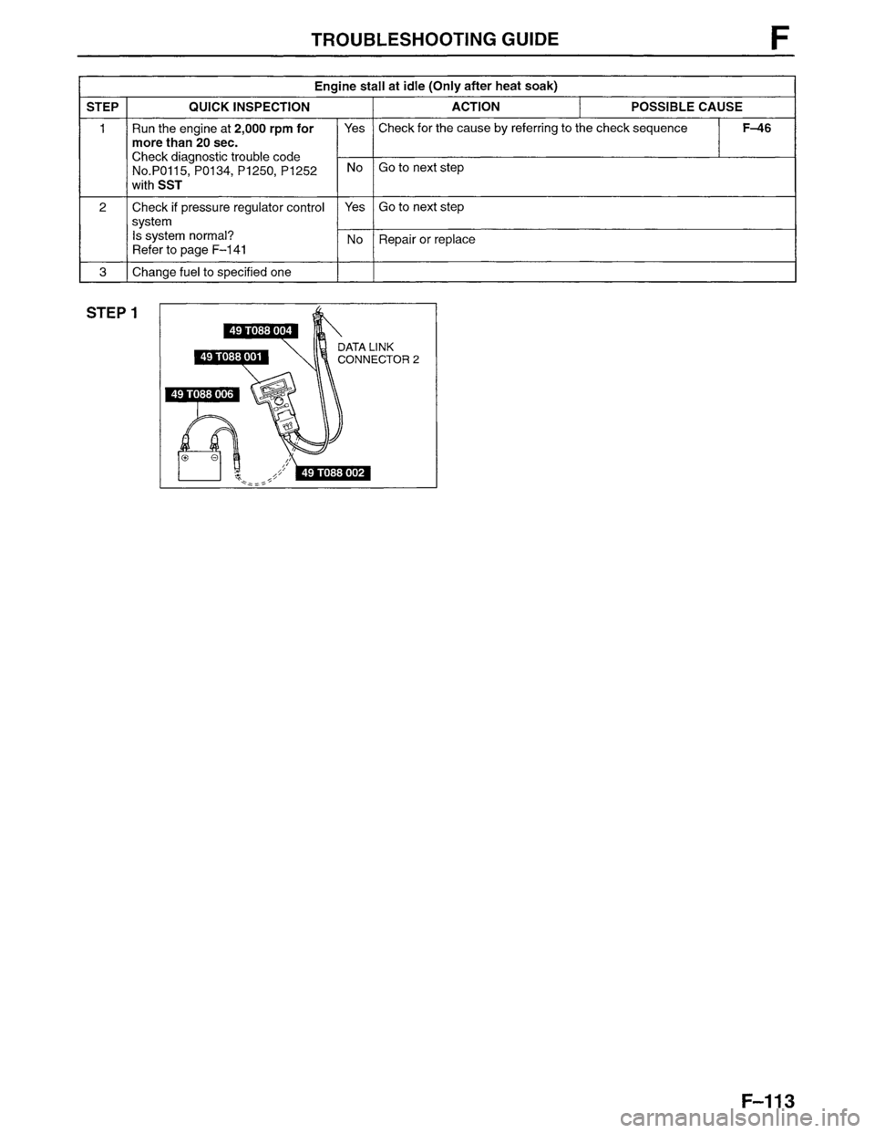 MAZDA MPV 1996  Workshop Manual 