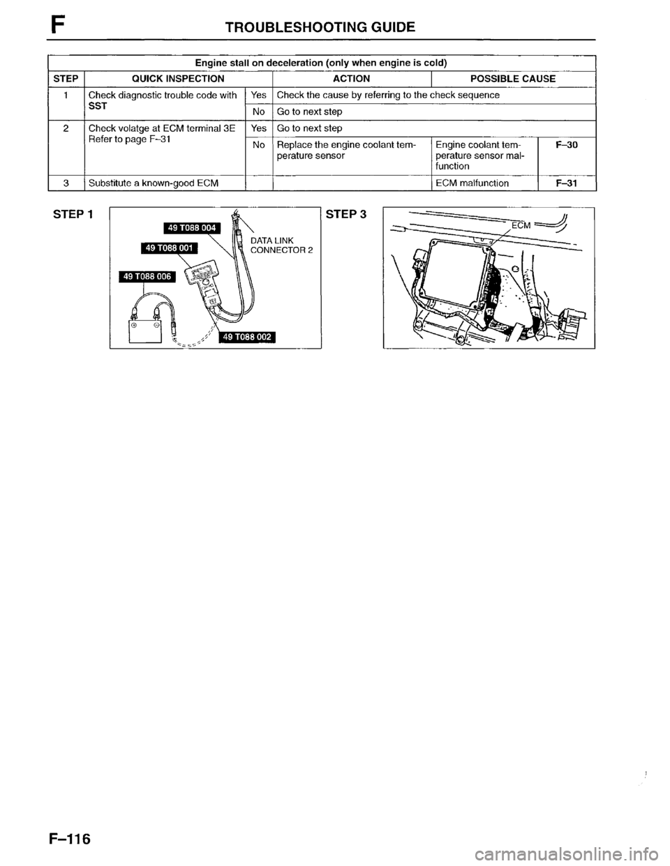 MAZDA MPV 1996  Workshop Manual 