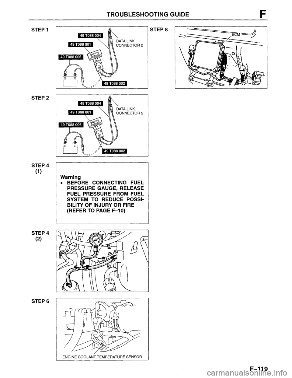 MAZDA MPV 1996  Workshop Manual 