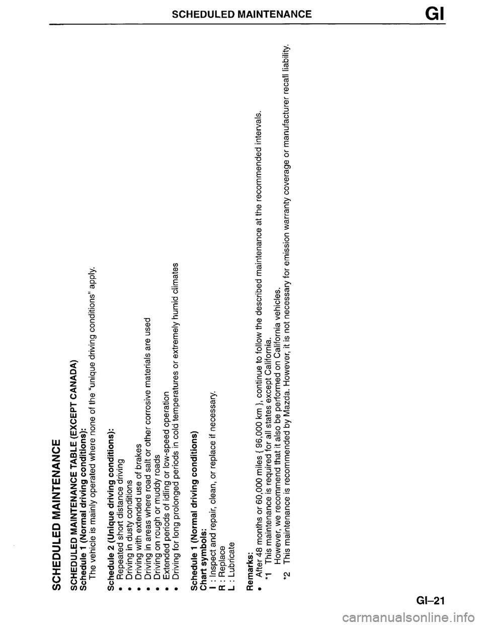 MAZDA MPV 1996  Workshop Manual 