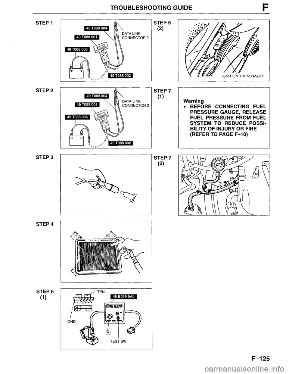 MAZDA MPV 1996  Workshop Manual 