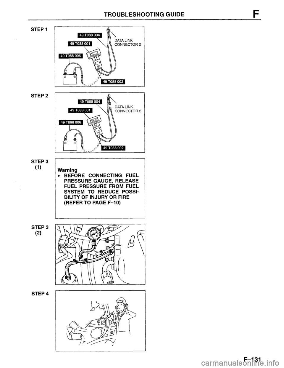 MAZDA MPV 1996  Workshop Manual 