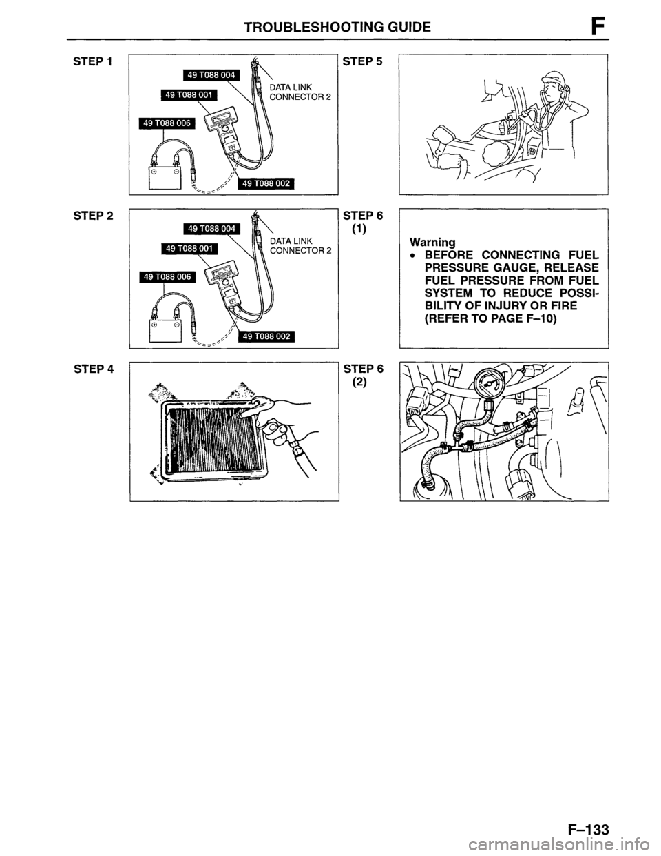 MAZDA MPV 1996  Workshop Manual 