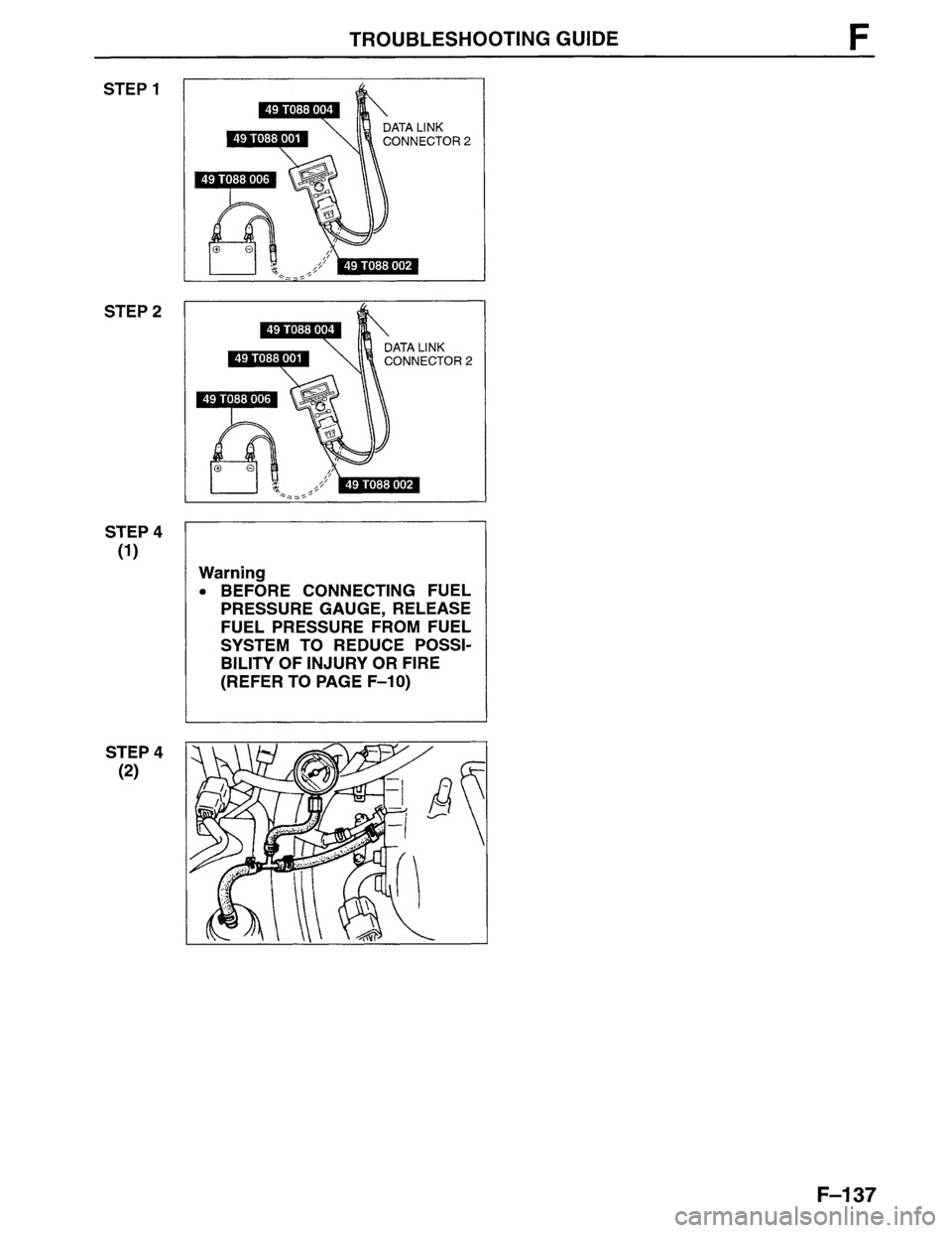 MAZDA MPV 1996  Workshop Manual 
