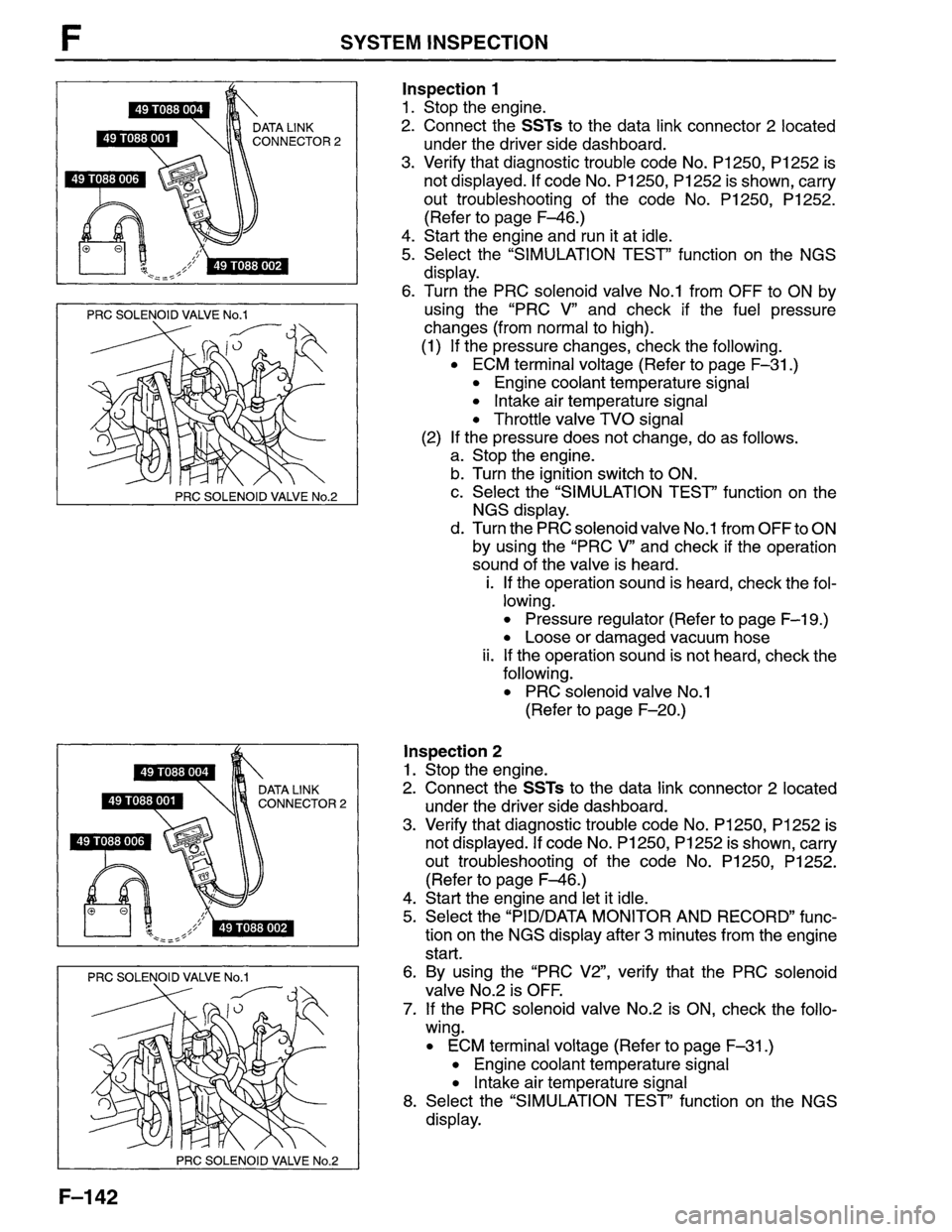 MAZDA MPV 1996  Workshop Manual 
