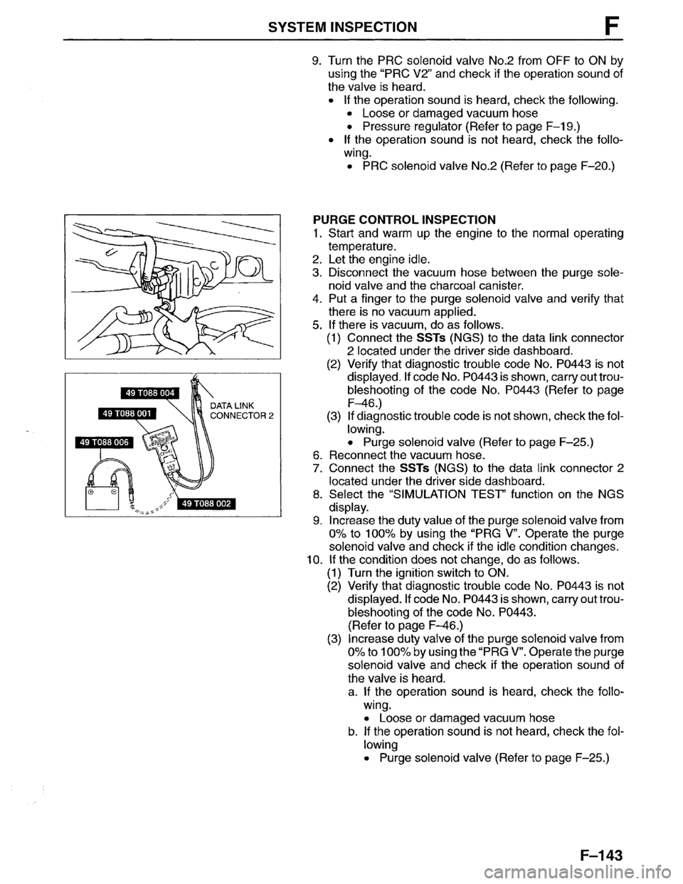 MAZDA MPV 1996  Workshop Manual 