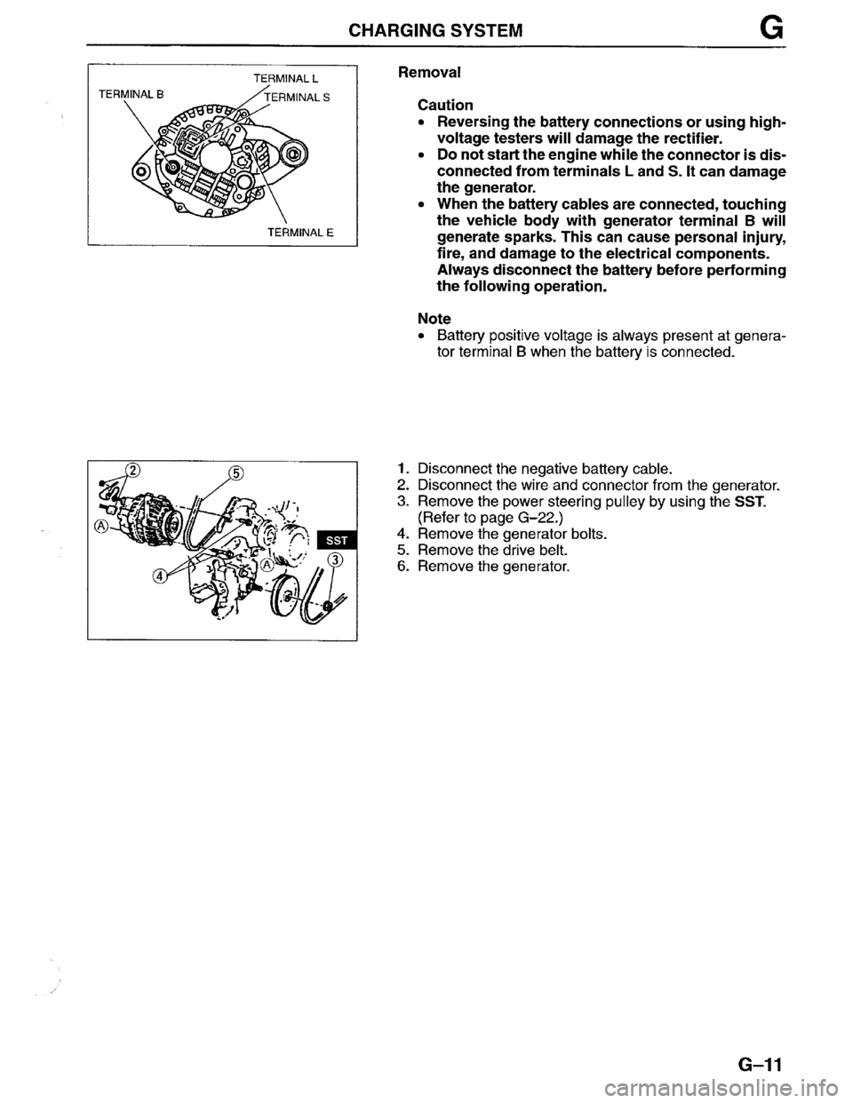 MAZDA MPV 1996  Workshop Manual 