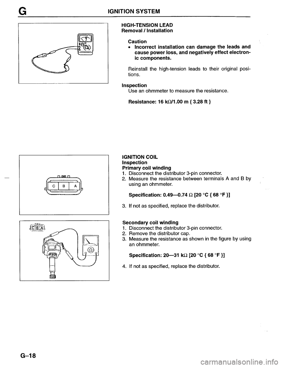 MAZDA MPV 1996  Workshop Manual 