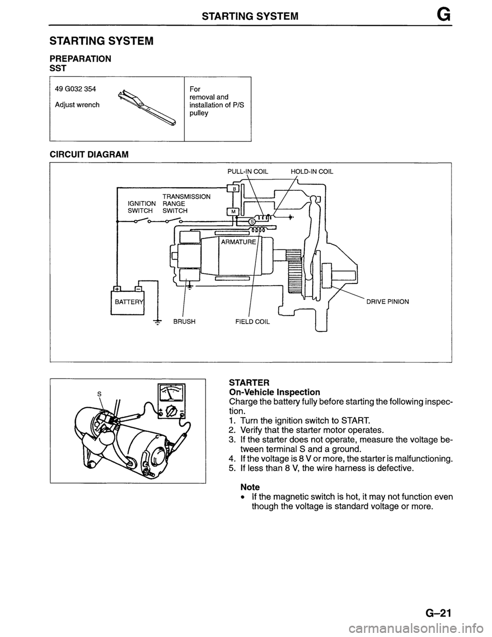 MAZDA MPV 1996  Workshop Manual 