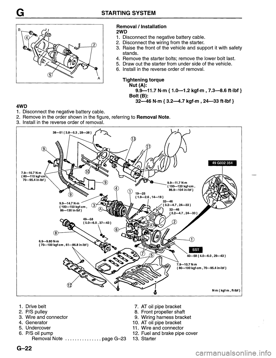 MAZDA MPV 1996  Workshop Manual 
