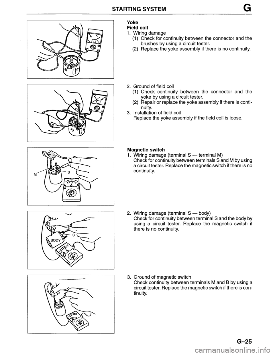 MAZDA MPV 1996  Workshop Manual 