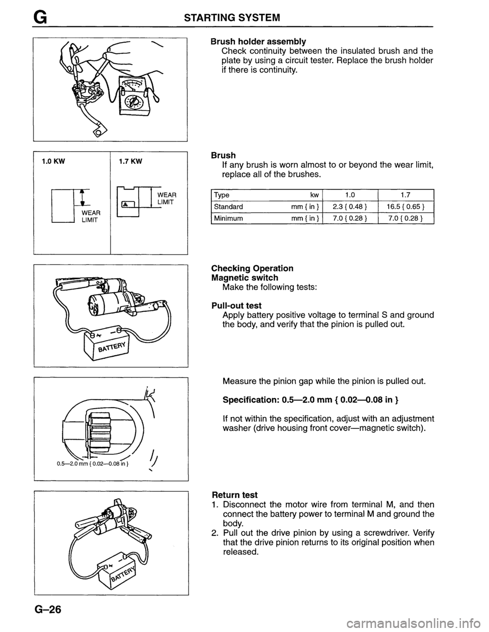 MAZDA MPV 1996  Workshop Manual 