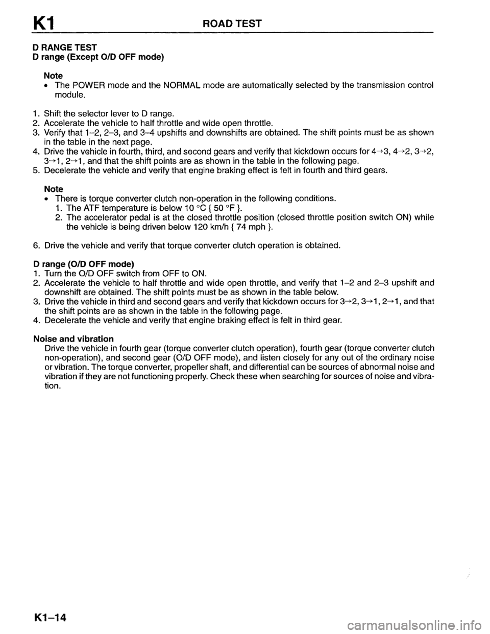 MAZDA MPV 1996  Workshop Manual 