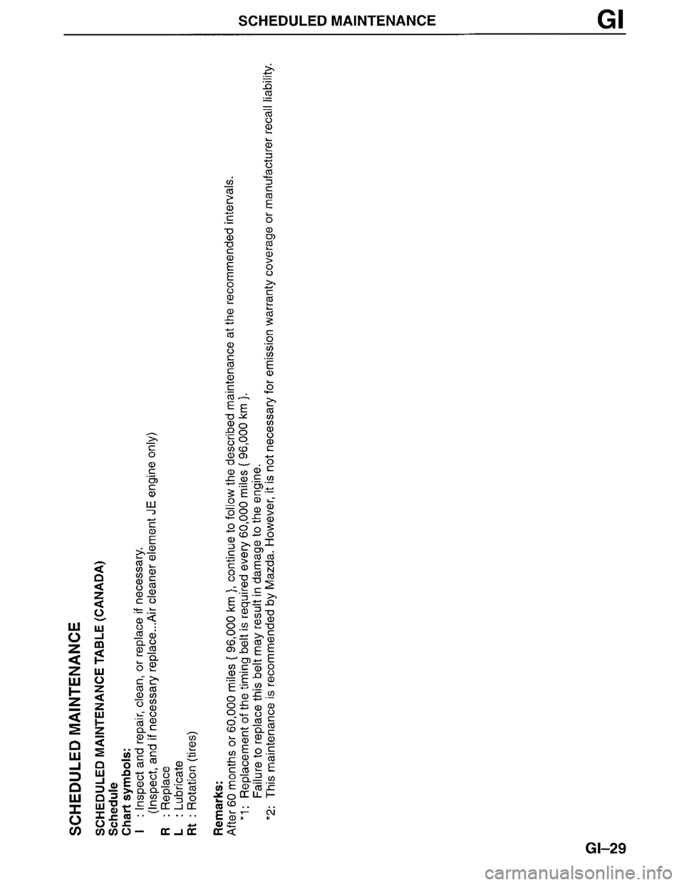 MAZDA MPV 1996  Workshop Manual 