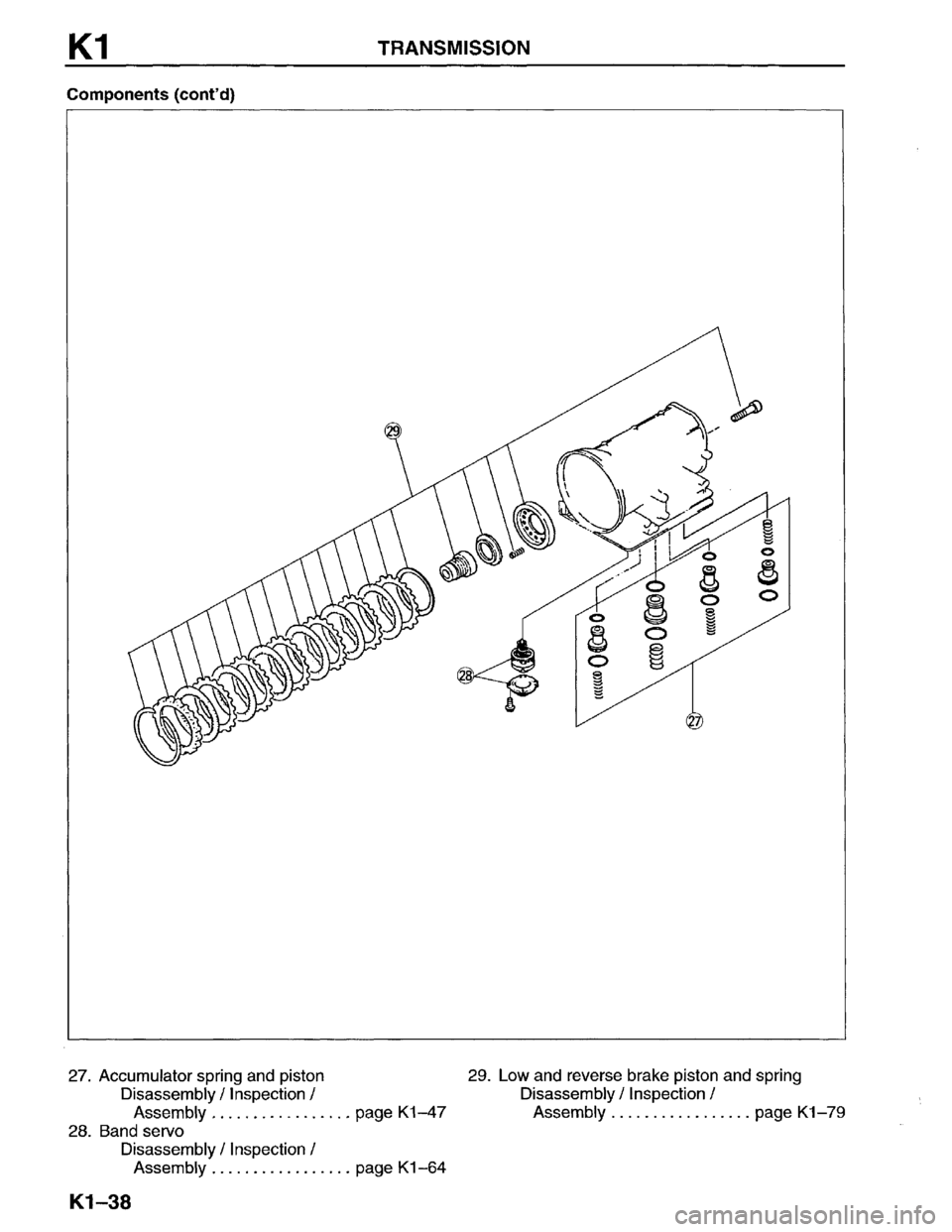 MAZDA MPV 1996  Workshop Manual 
