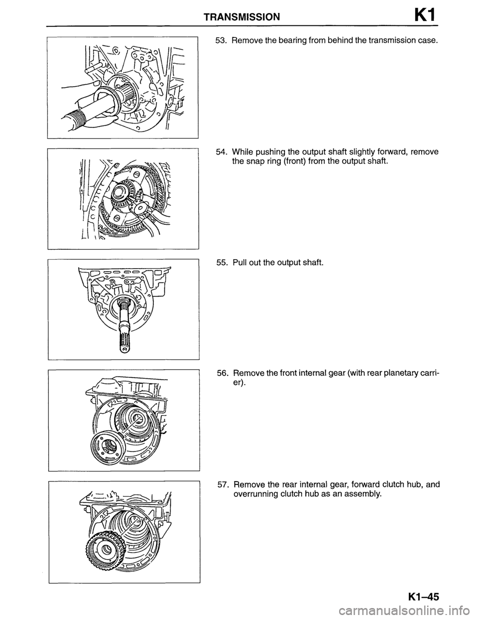 MAZDA MPV 1996  Workshop Manual 