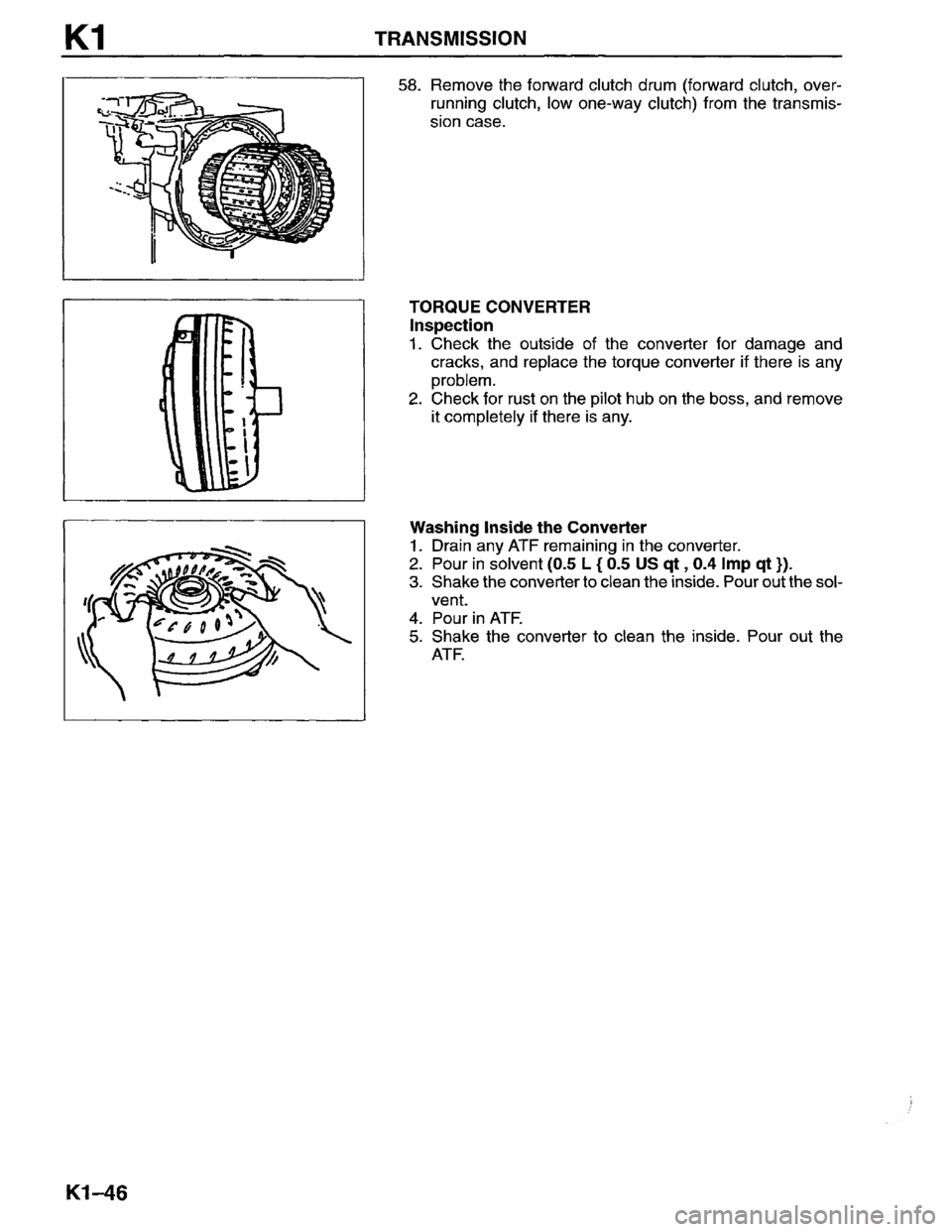 MAZDA MPV 1996  Workshop Manual 