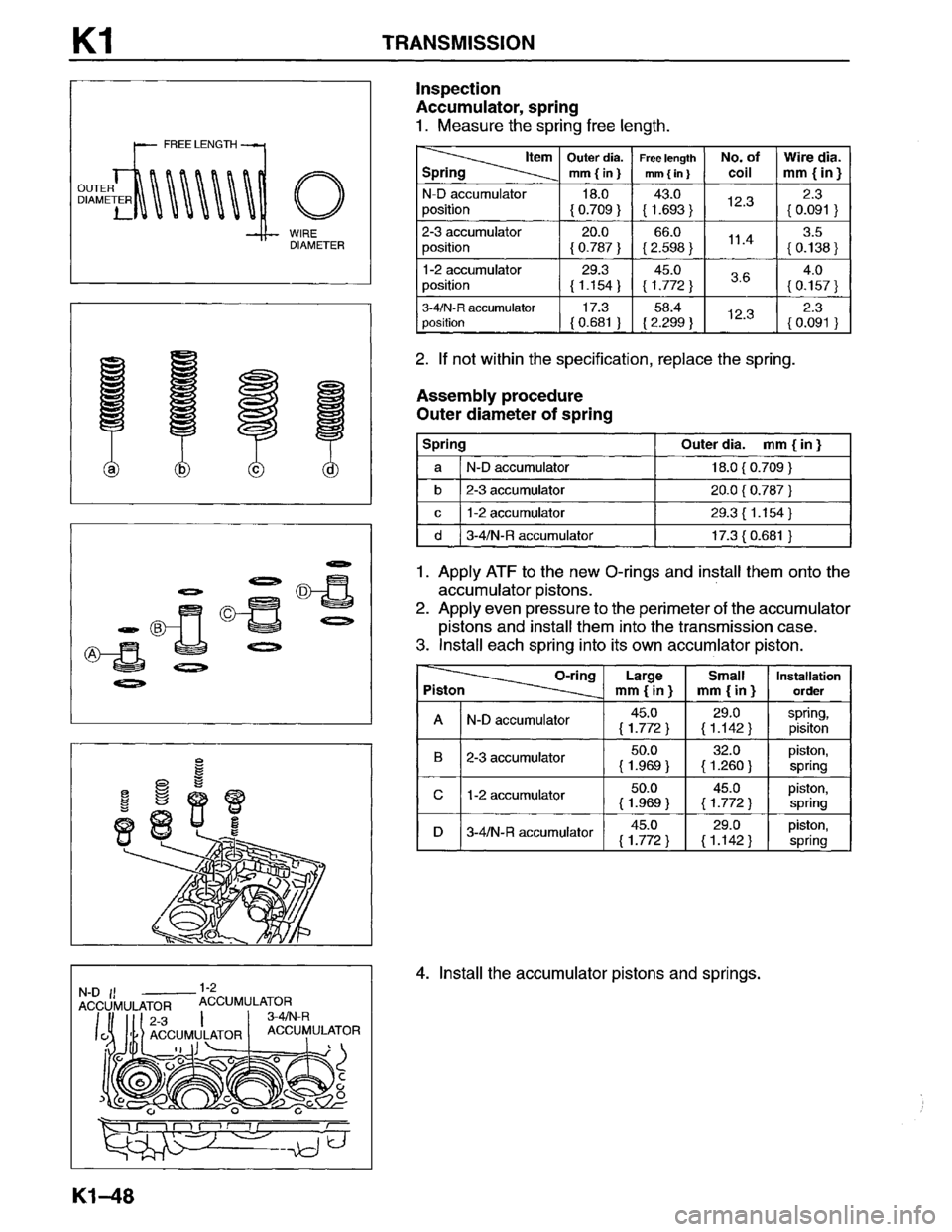 MAZDA MPV 1996  Workshop Manual 