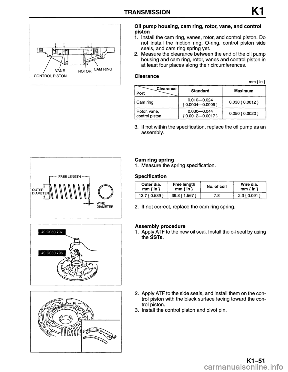 MAZDA MPV 1996  Workshop Manual 