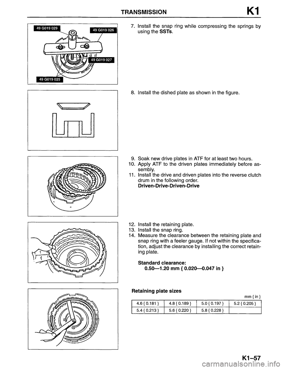 MAZDA MPV 1996  Workshop Manual 