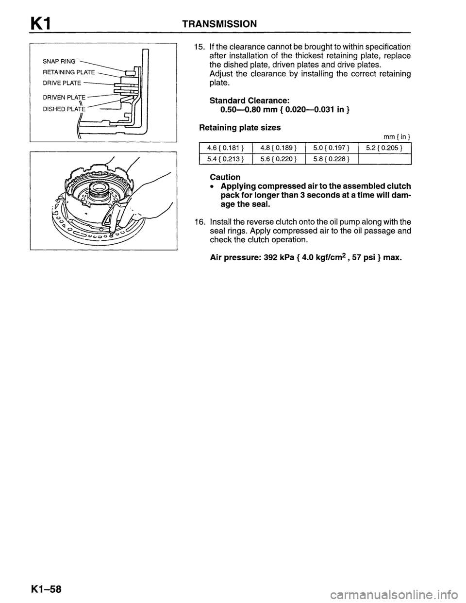 MAZDA MPV 1996  Workshop Manual 
