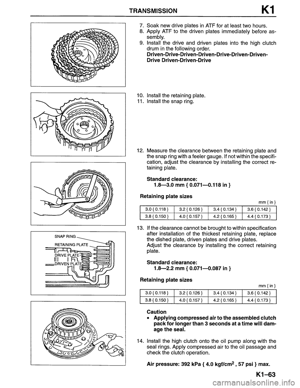 MAZDA MPV 1996  Workshop Manual 