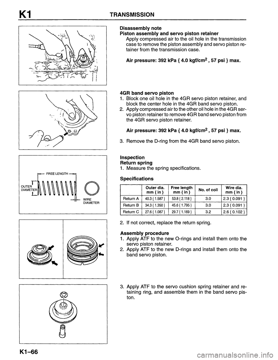 MAZDA MPV 1996  Workshop Manual 