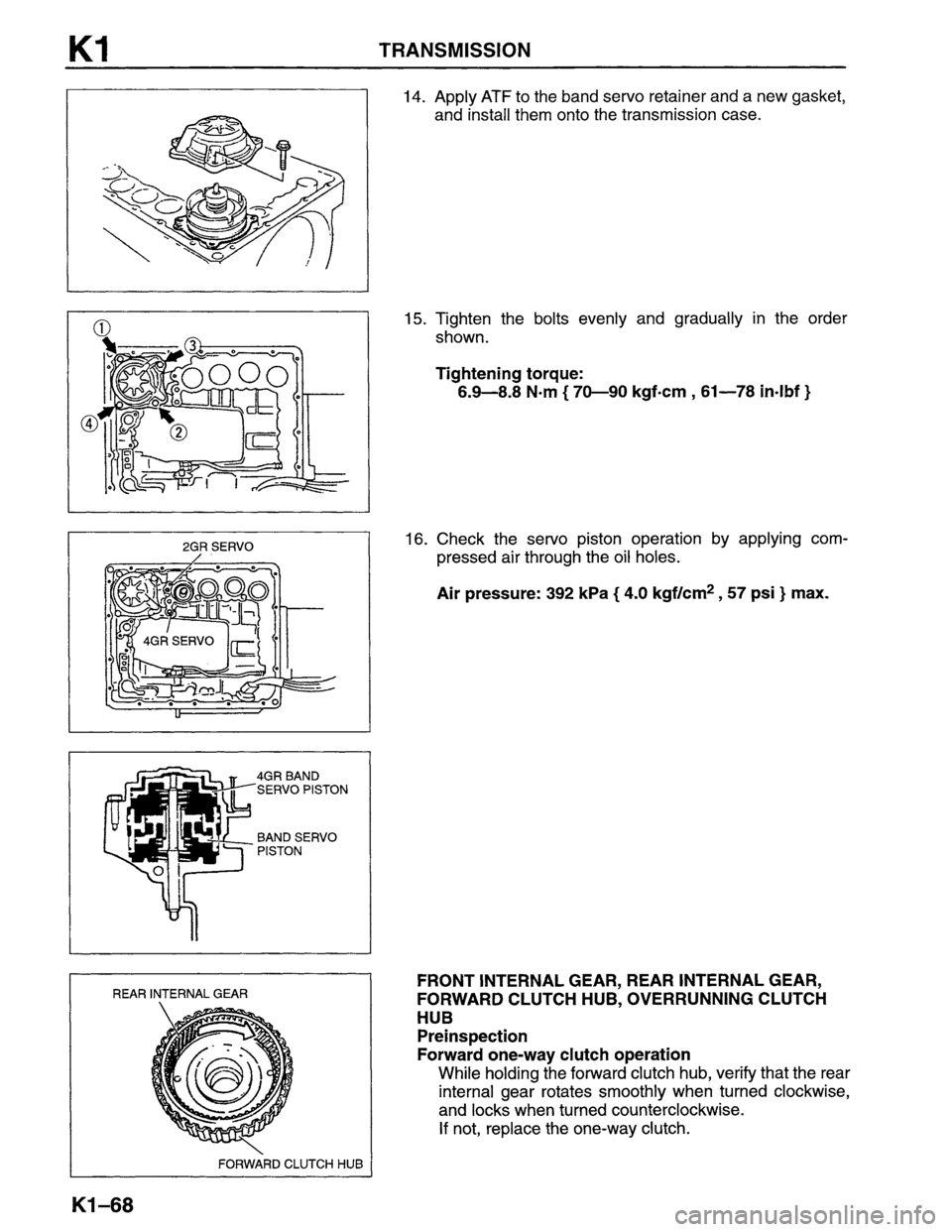 MAZDA MPV 1996  Workshop Manual 
