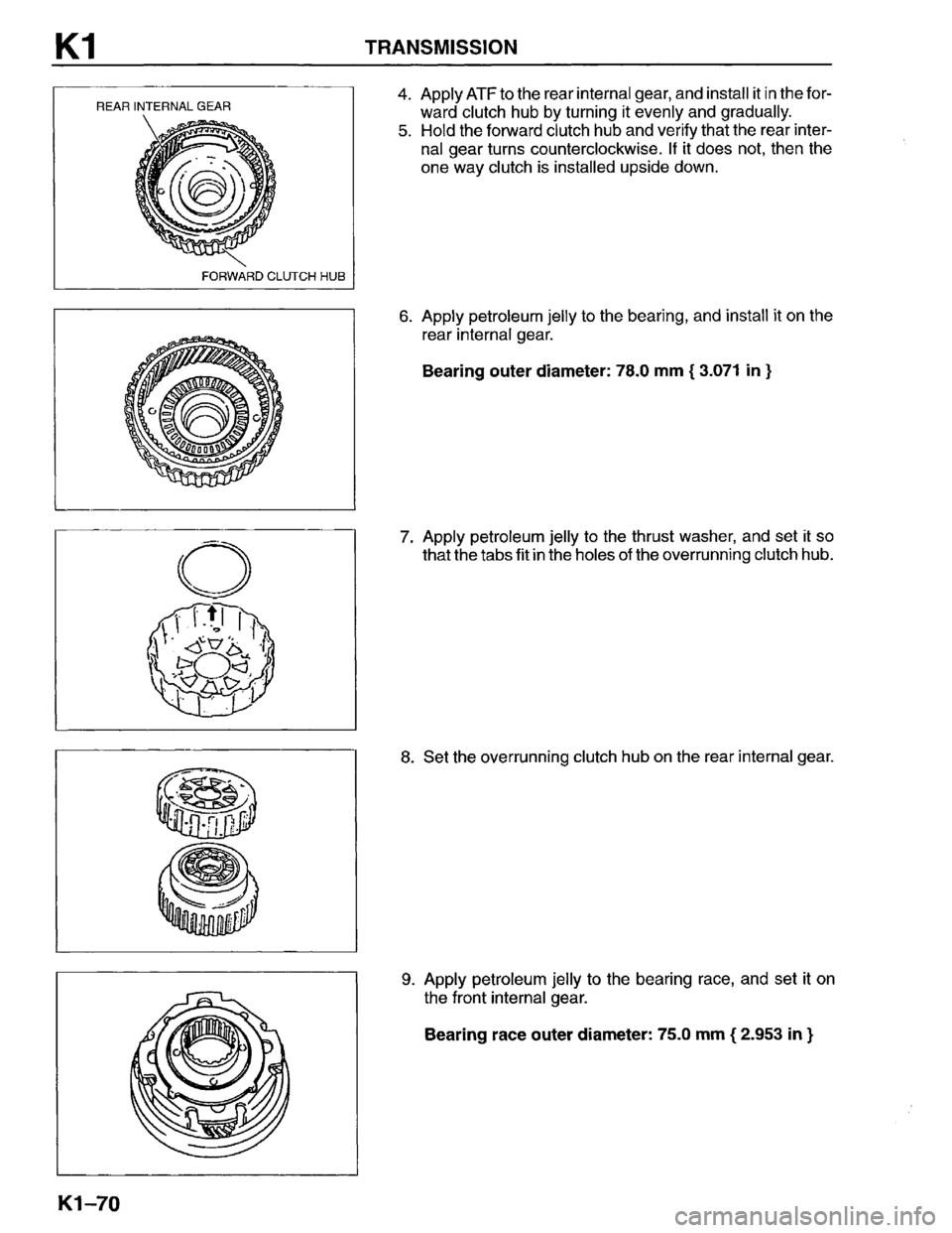 MAZDA MPV 1996  Workshop Manual 
