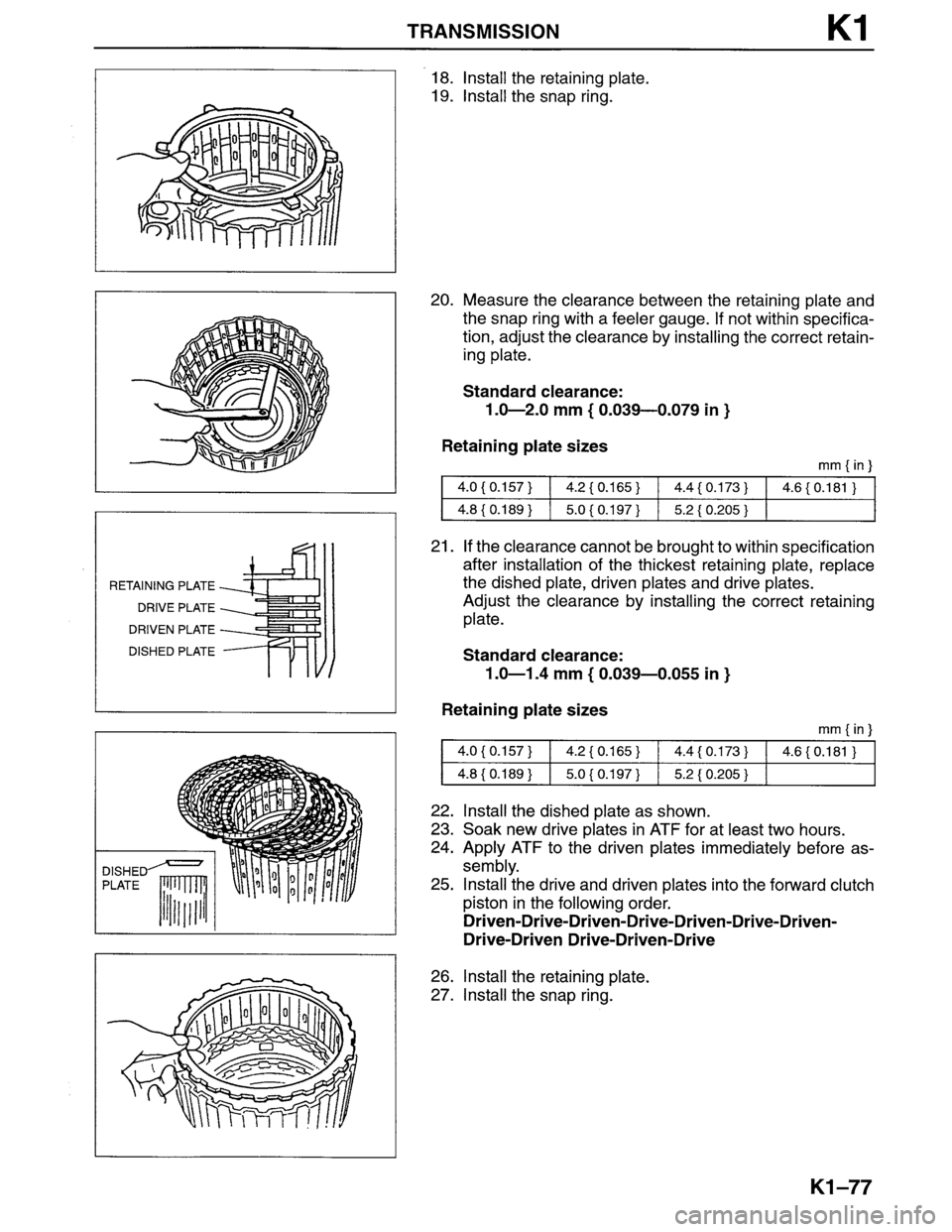 MAZDA MPV 1996  Workshop Manual 