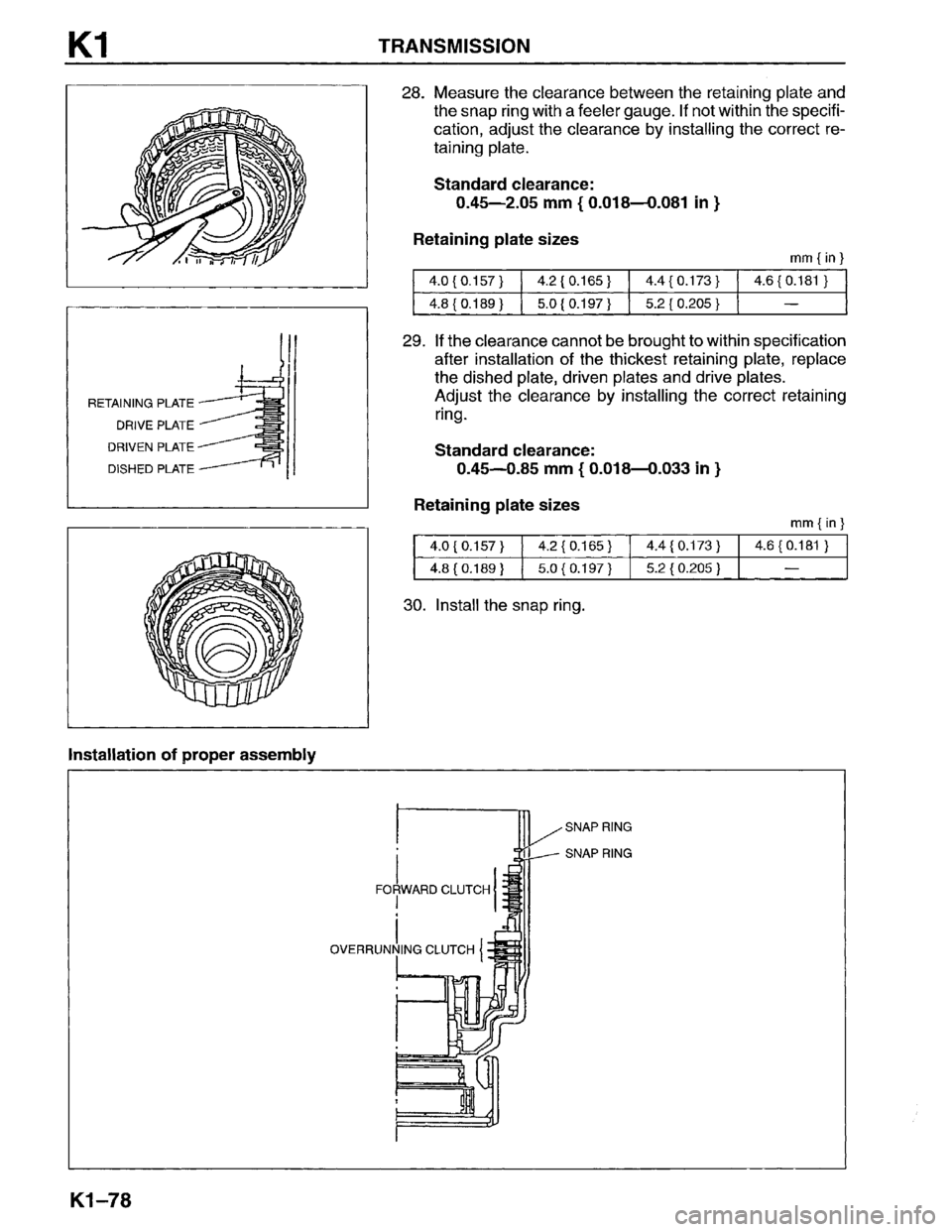 MAZDA MPV 1996  Workshop Manual 