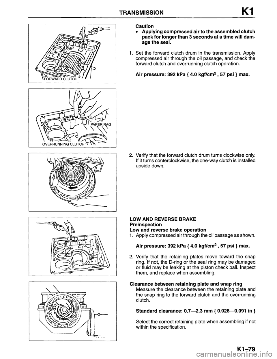 MAZDA MPV 1996  Workshop Manual 