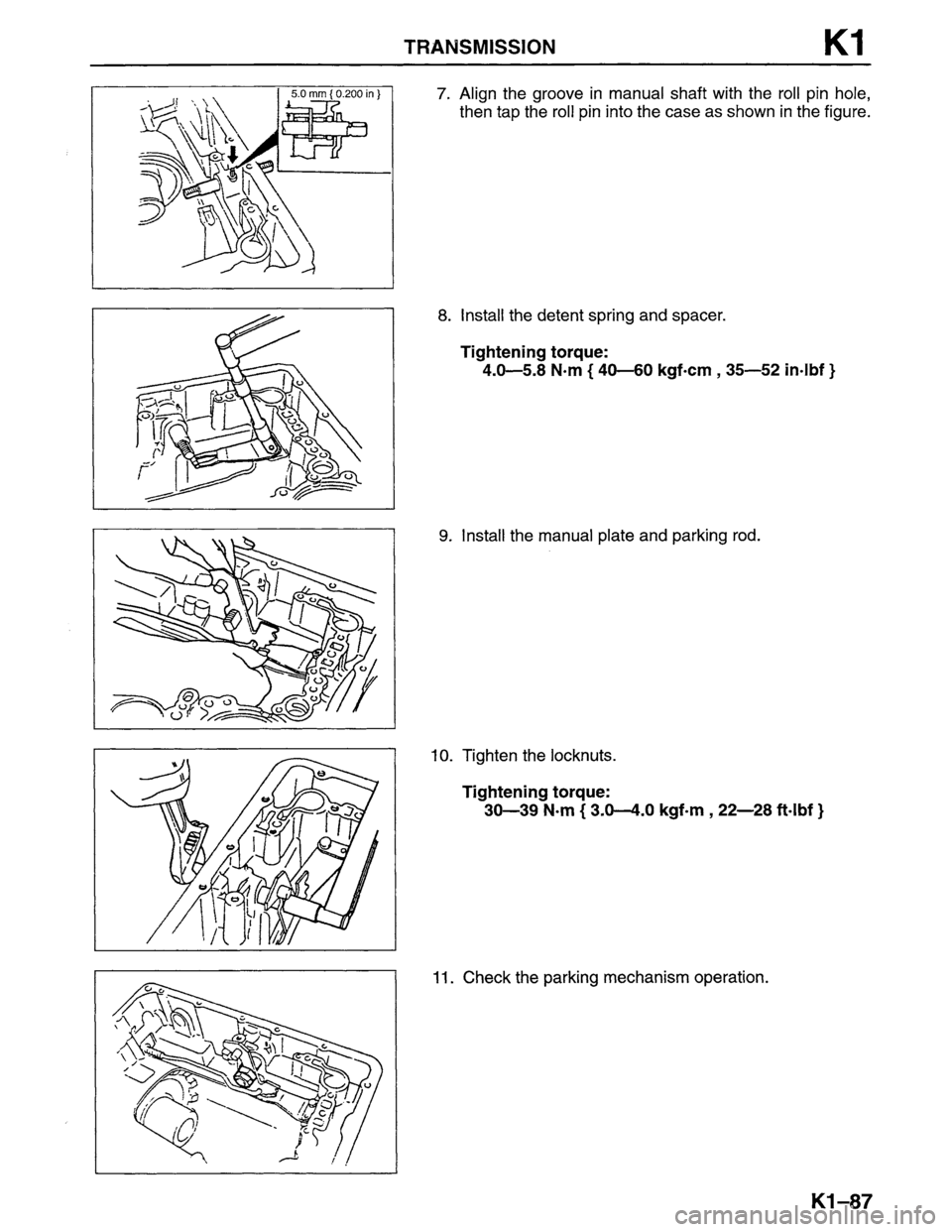 MAZDA MPV 1996  Workshop Manual 