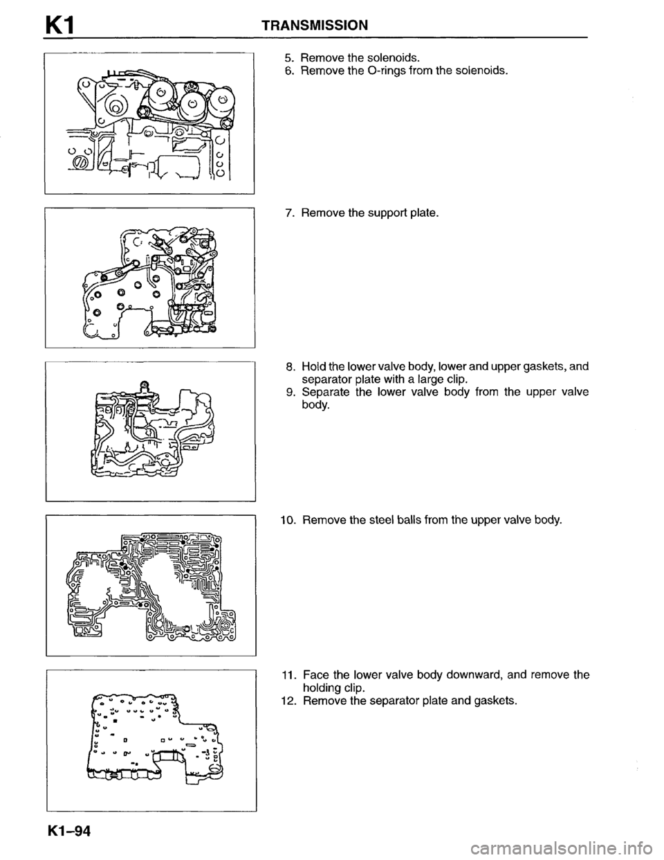 MAZDA MPV 1996  Workshop Manual 