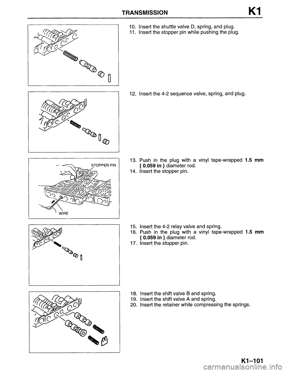 MAZDA MPV 1996  Workshop Manual 