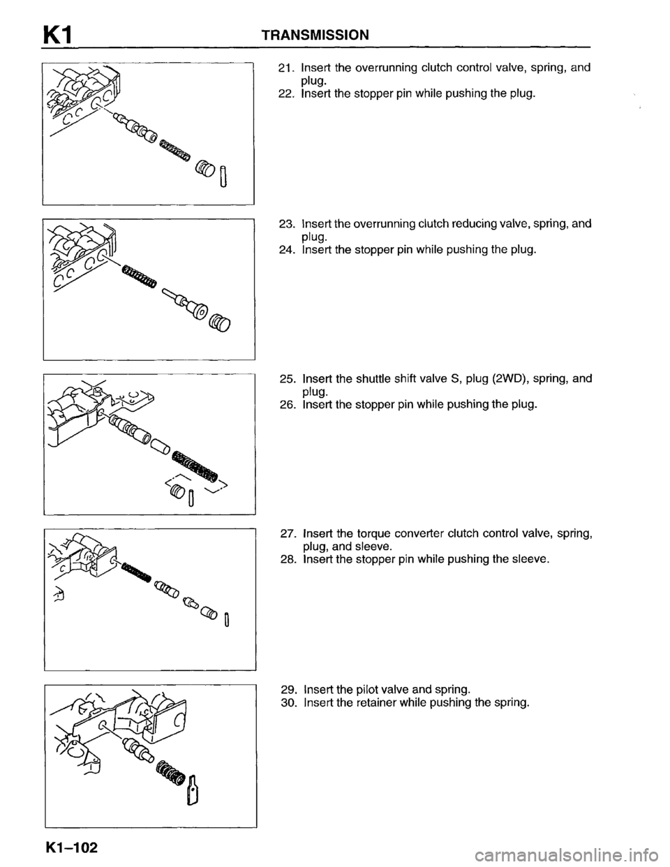 MAZDA MPV 1996  Workshop Manual 