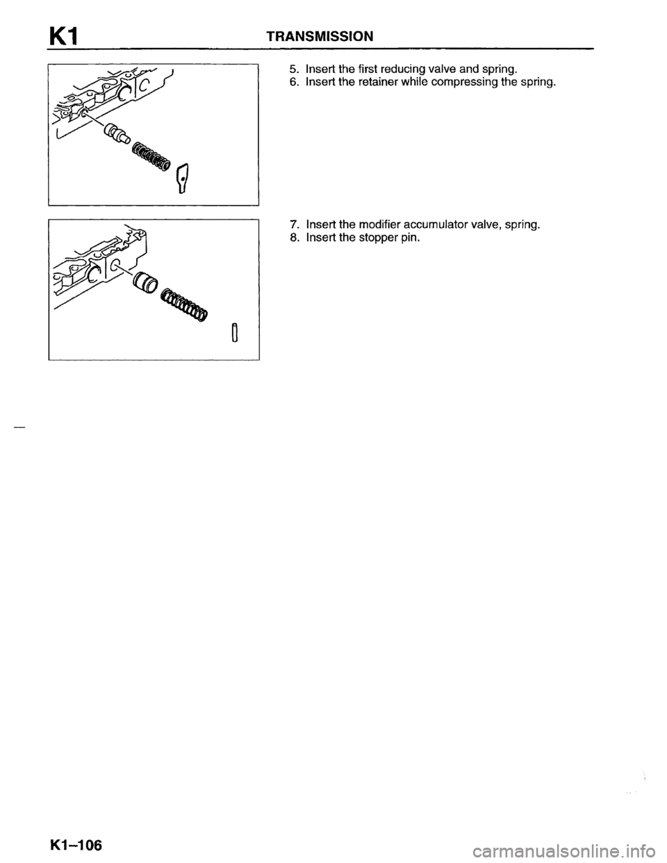 MAZDA MPV 1996  Workshop Manual 