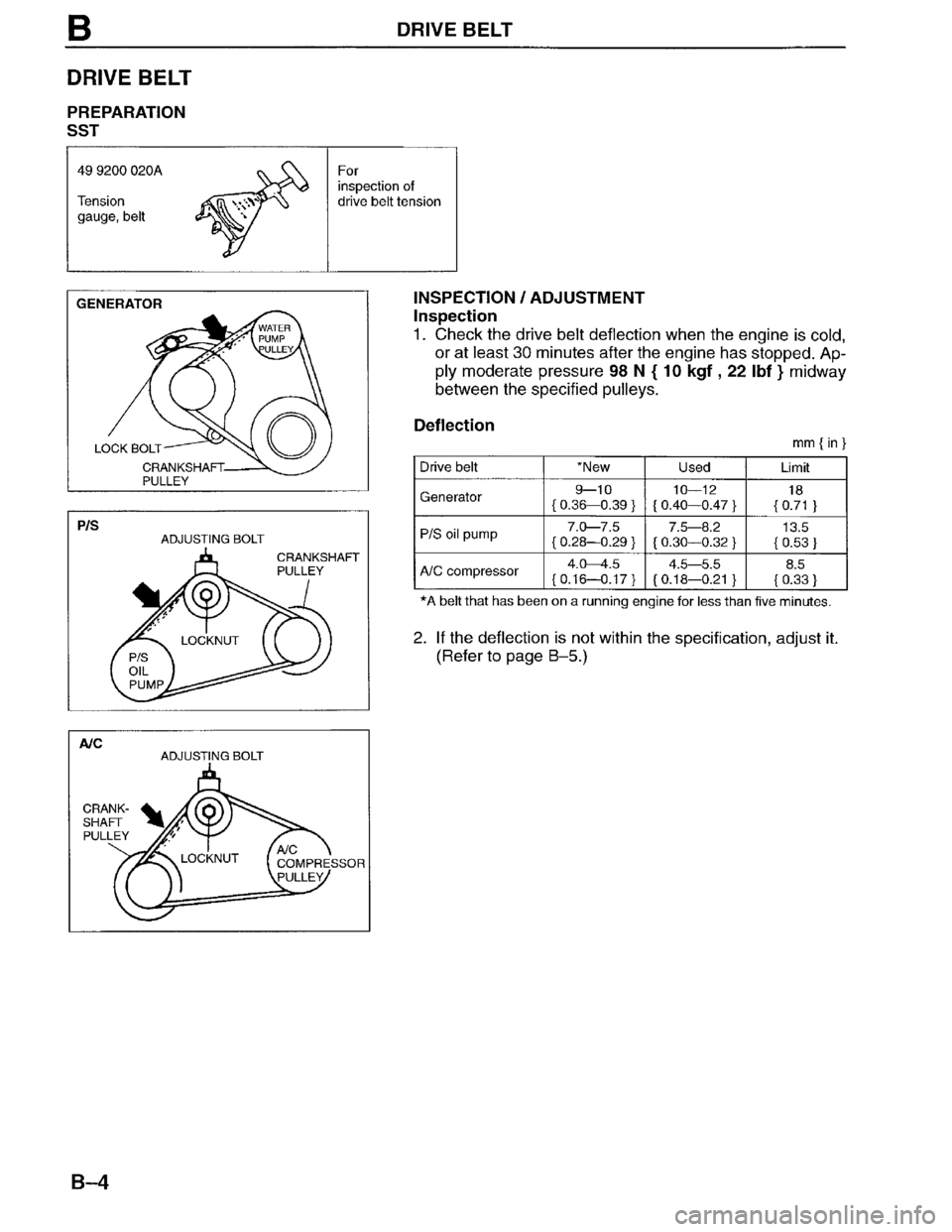 MAZDA MPV 1996  Workshop Manual 