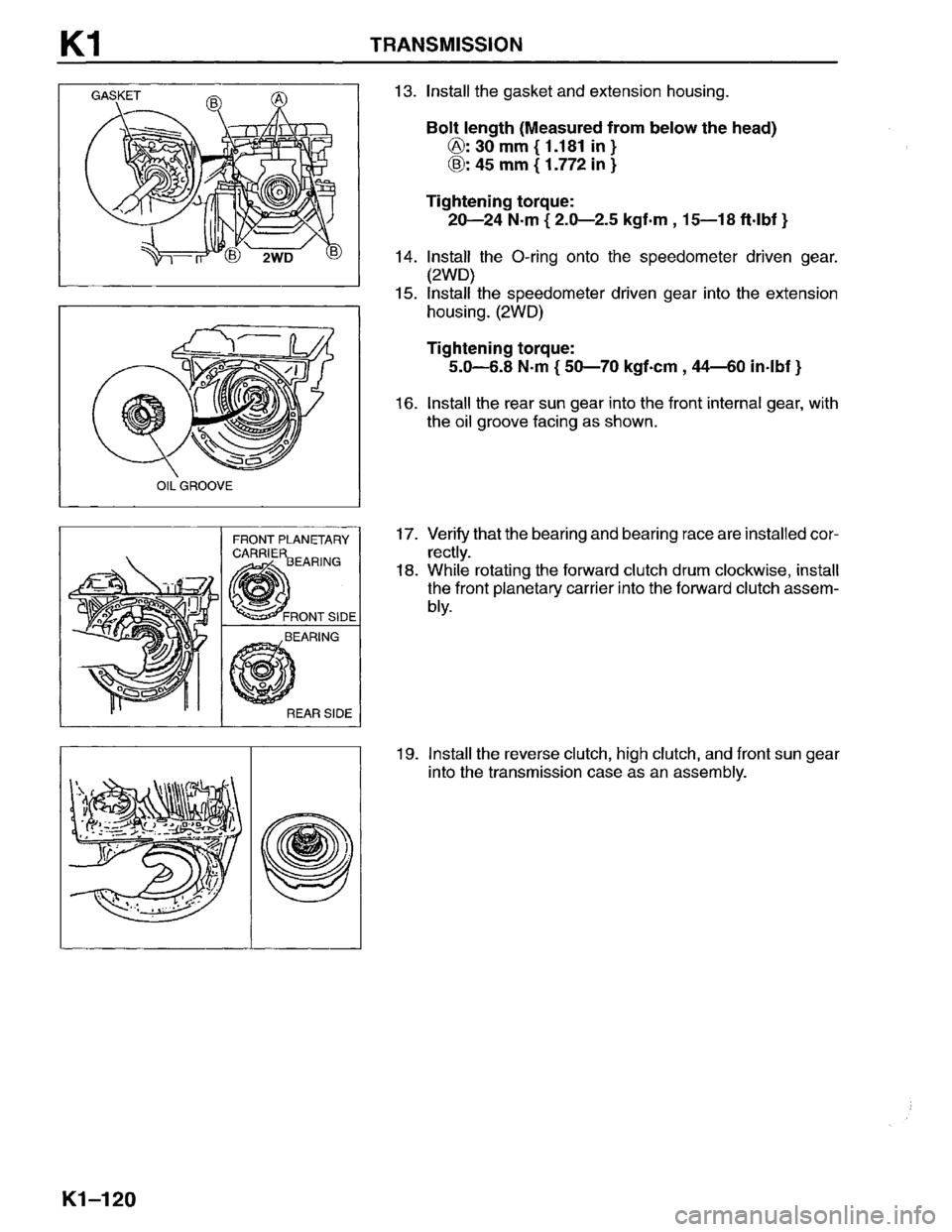 MAZDA MPV 1996  Workshop Manual 