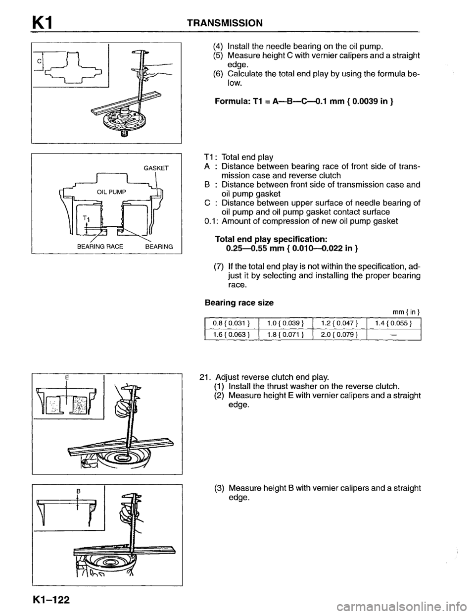 MAZDA MPV 1996  Workshop Manual 